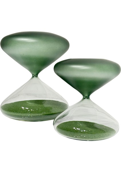 Yeşil & Şeffaf 2'li Kum Saati Seti fiyatları