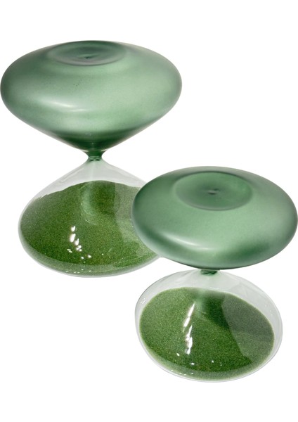 Yeşil & Şeffaf 2'li Kum Saati Seti modelleri
