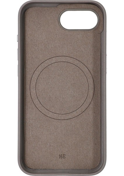 Apple iPhone 16E Uyumlu Magsafe Özellikli Premium Deri Görünümlü Tax Kapak Desert fiyatları