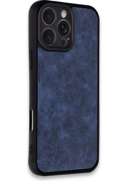 Apple iPhone 16 Pro Max Uyumlu Premium Suni Deri Aras Kapak Lacivert fiyatları