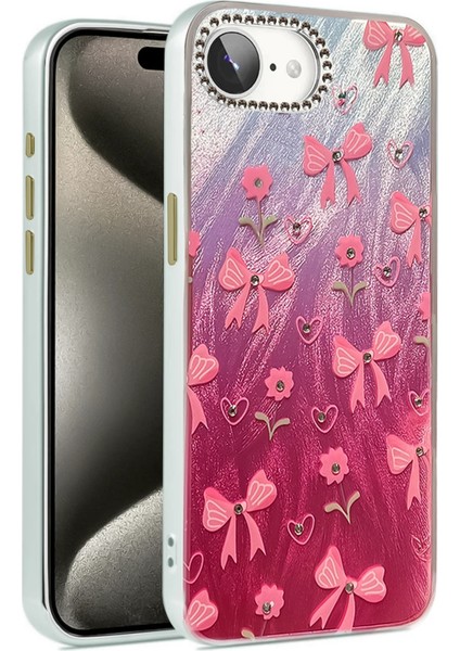 Apple iPhone 16E Uyumlu Aynalı Desenli Blade Kapak No:3