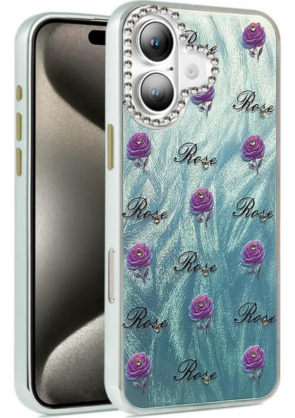 Apple iPhone 16 Uyumlu Aynalı Desenli Blade Kapak No:9