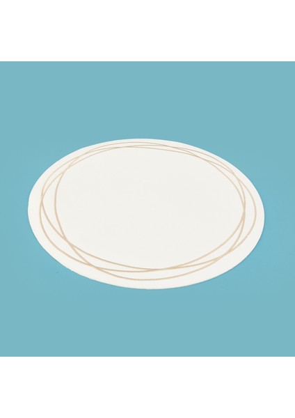 Kitchen Yuvarlak Deri Supla - Beyaz / Krem - 38 cm modelleri