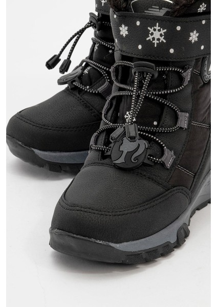 Çocuk Bağcıklı Kar Botu Siyah modelleri