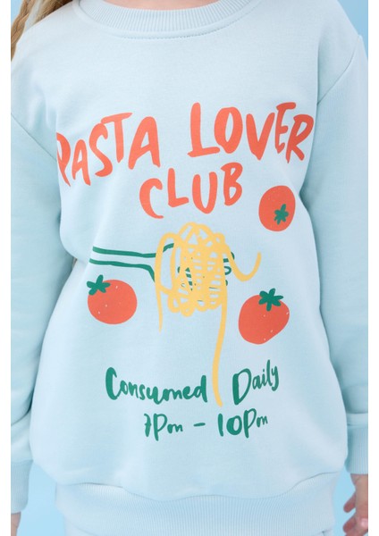 Kız Çocuk Pasta Baskılı Mevsimlik Alt Üst Takım Su Yeşili fırsatları