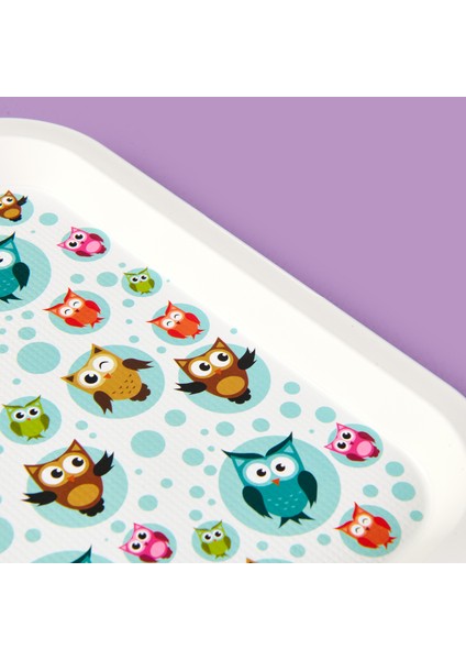 Kitchen Owls Tepsi - Renkli - 21X31 cm fırsatları