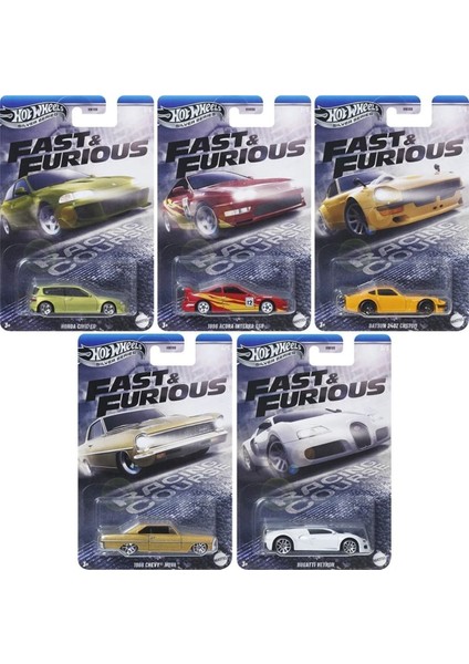 Uzun Kart Fast & Furious Racing Course 5’li Set – Civic, Integra, 240Z, Nova, Veyron