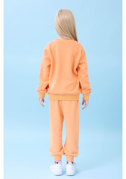 Kız Çocuk Pasta Baskılı Mevsimlik Alt Üst Takım Kavuniçi modelleri