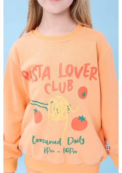 Kız Çocuk Pasta Baskılı Mevsimlik Alt Üst Takım Kavuniçi fırsatları