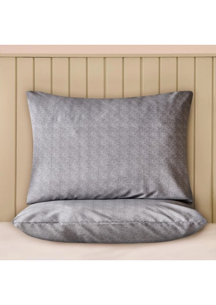 Soft Tanura Kolay Ütülenir 2'li Yastık Kılıfı - Antrasit - 50X70 cm