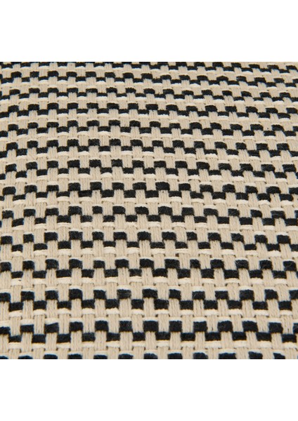 Soft Shiny Kırlent - Bej / Siyah - 45X45 cm fiyatları