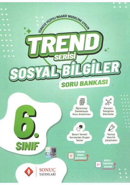 Sonuç Yayınları Trend Serisi 6. Sınıf Sosyal Bilgiler Soru Bankası 2026