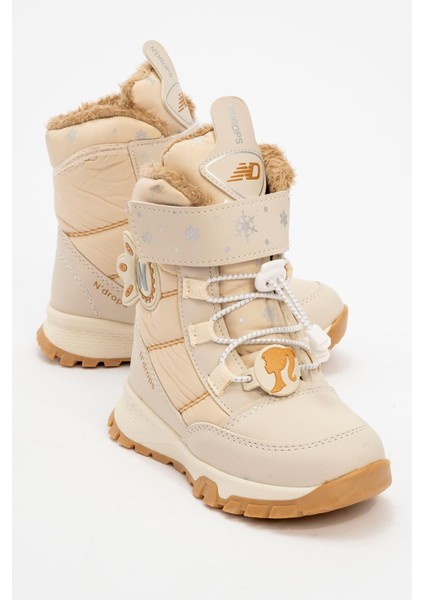 Çocuk Bağcıklı Kar Botu Bej