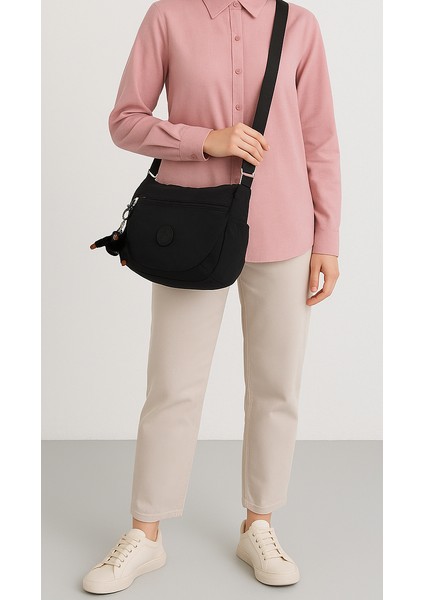 Kadın Suya Dayanıklı Kumaş Çok Gözlü Çapraz Askılı Okul Seyahat ve Omuz Çantası Siyah fırsatları