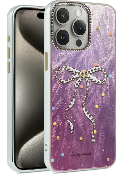 Apple iPhone 15 Pro Uyumlu Aynalı Desenli Blade Kapak No:1