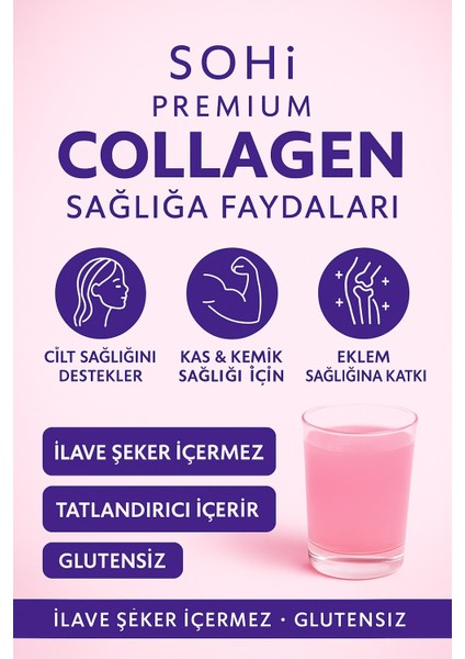 Premium Collagen | Tip 1&3 Hidrolize Kolajen + C Vitamini & L-Carnitine | 20 Saşe fiyatları