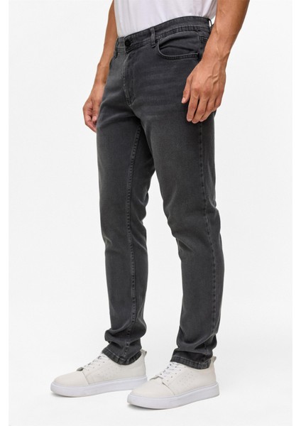 Gri Slim Denim Pantolon modelleri