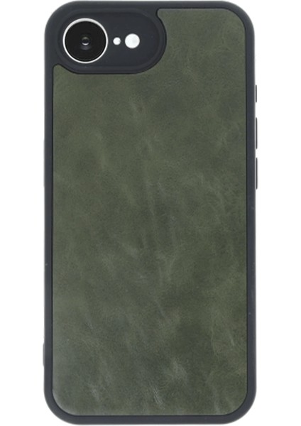 Apple iPhone 16E Uyumlu Premium Suni Deri Aras Kapak Koyu Yeşil fiyatları
