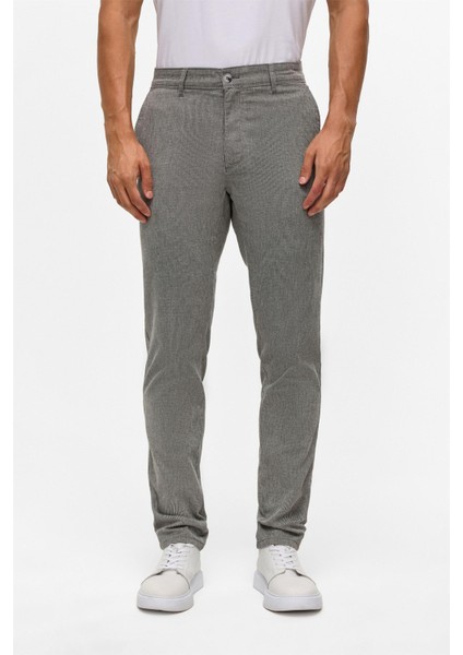 Siyah Slim Armürlü Kanvas Pantolon fiyatları