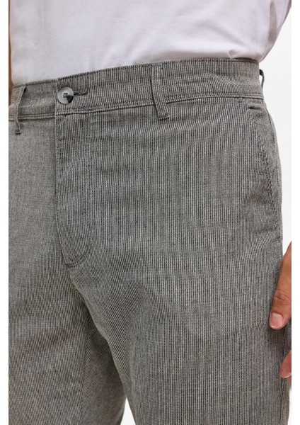 Siyah Slim Armürlü Kanvas Pantolon fırsatları