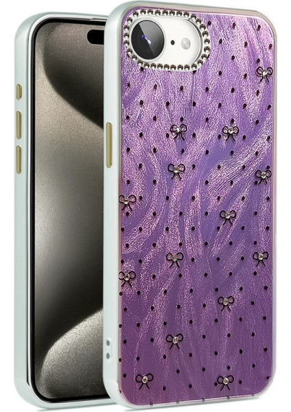 Apple iPhone 16E Uyumlu Aynalı Desenli Blade Kapak No:2