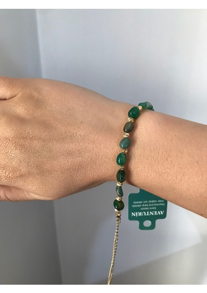 Aventurin Doğal Taş Bileklik – Şifa ve Pozitif Enerji Için Kadın Takı Modeli fırsatları