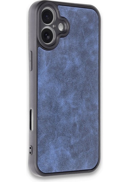 Apple iPhone 16 Plus Uyumlu Premium Suni Deri Aras Kapak Lacivert fiyatları