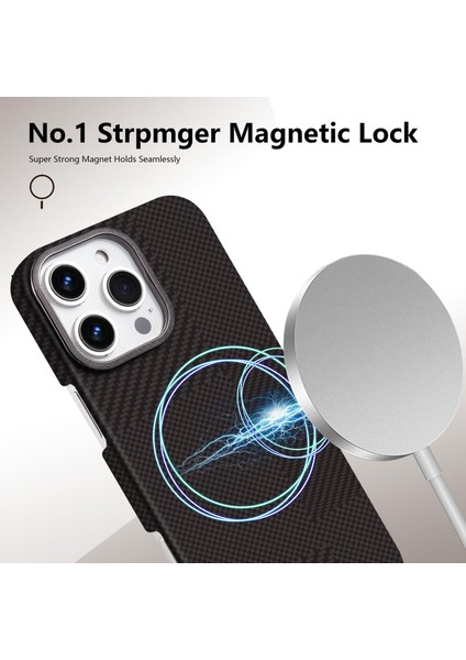 Apple iPhone 16 Uyumlu Magsafe Özellikli Karbon Görünümlü Flix Kapak Siyah fiyatları