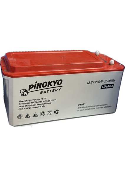 12.8 V 200 Ah Lityum / Lifepo4 Akü