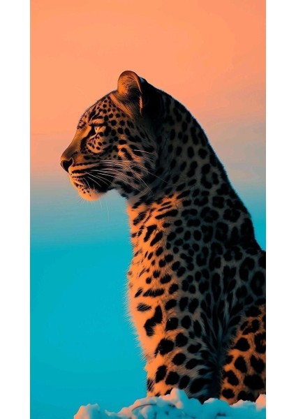 Uzaklara Bakan Kaplan V1 Ev Duvar Salon Güzellik Salonu Ofis Dükkan Dekarasyon Kanvas Tablo fiyatları