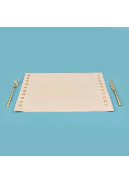 Kitchen Deri Amerikan Servis - Bej - 32X44 cm fiyatları