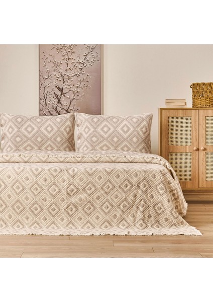 Soft Tamyr Tek Kişilik Yatak Örtüsü Seti - Bej - 160X220 cm fiyatları