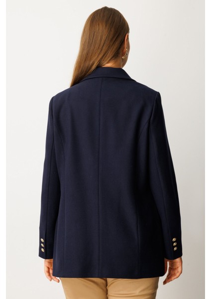 Cebi Armalı Büyük Beden Ceket Lacivert 05571 modelleri