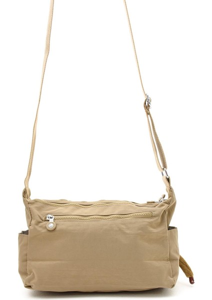 Kadın Orta Boy Bölmeli Suya Dayanıklı Krinkıl Kumaş Çapraz Askılı Omuz Çantası Haki modelleri