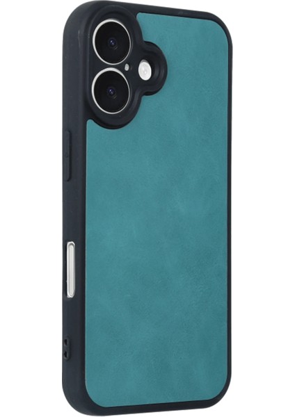 Apple iPhone 16 Uyumlu Premium Suni Deri Aras Kapak Açık Yeşil fiyatları