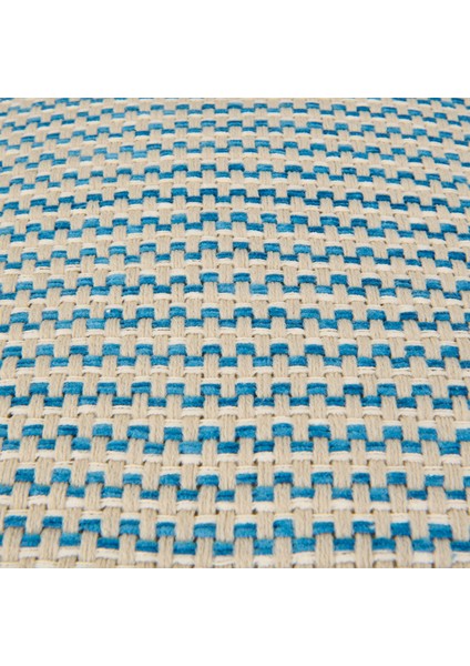 Soft Shiny Kırlent - Bej / Mavi - 45X45 cm fiyatları