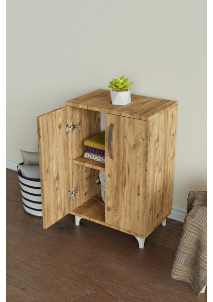 2 Raflı Çok Amaçlı Mutfak Dolabı Kiler Banyo Balkon Erzak Dolabı fiyatları