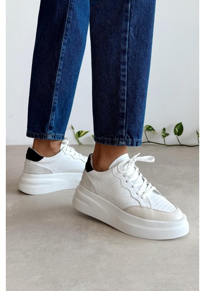 Vegas Beyaz Deri Sneaker