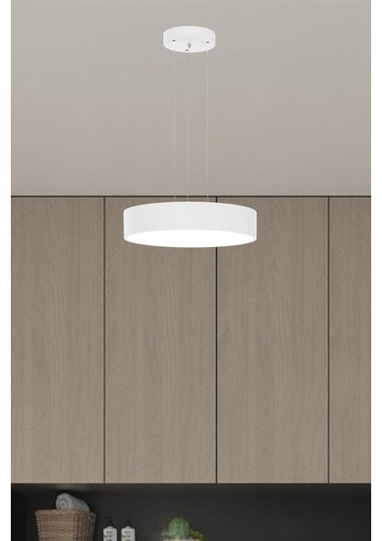 Drum 40CM ( Beyaz Kasa, 4000K Işık Rengi ) Modern Sarkıt LED Avize, Salon, Mutfak, Yatak Odası fiyatları