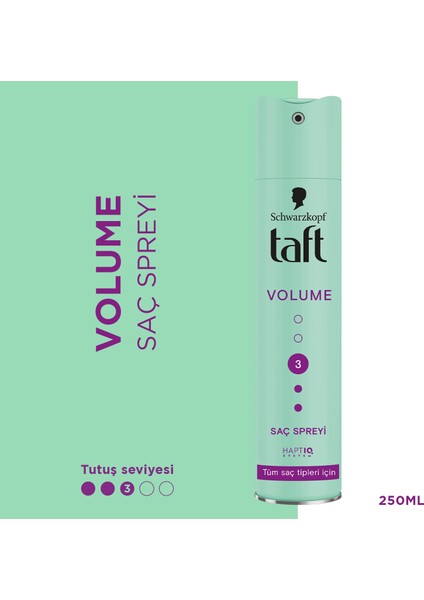 Volume Hacim Saç Spreyi 250ML Tüm Saç Tipleri