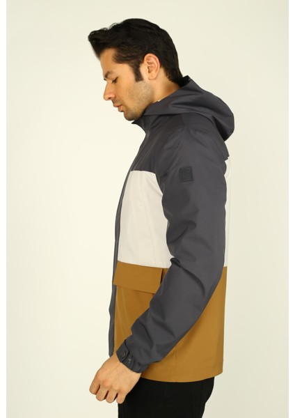 Antrasit Kapüşonlu Erkek Mevsimlik Mont / Ceket (Ince Kumaş) fiyatları