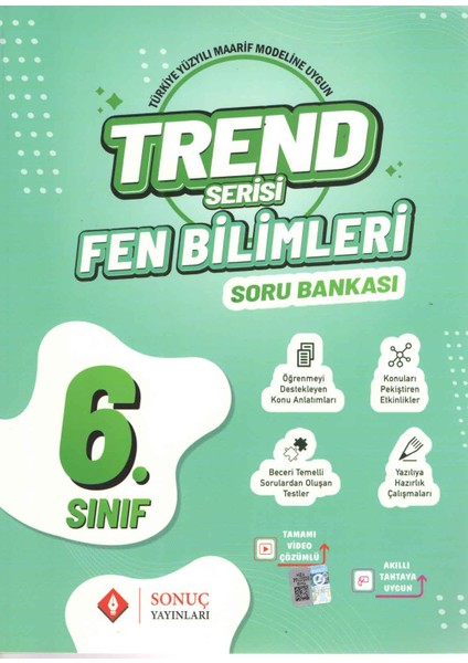 Sonuç Yayınları Trend Serisi 6. Sınıf Fen Bilimleri Soru Bankası