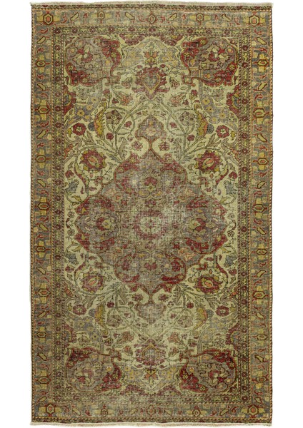 Zerivan Çiçek Tasarımlı Vintage Halı 130X220 cm