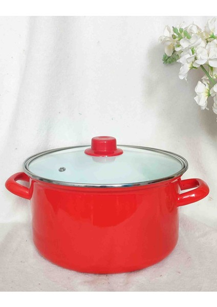 Turuncu Emaye Derin Tencere 2 Buçuk Litre 20 cm Çap Süt Yoğurt Çorba Tenceresi modelleri