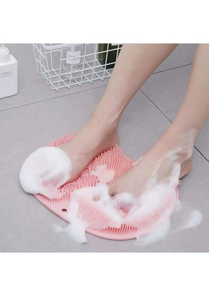 Vantuzlu Silikon Banyo Fırçası ile Ayak Masaj Pedi, Sırt Kesesi ve Vücut Yıkama Lifi – Duşta Konforlu, Hijyenik ve Rahatlatıcı Kullanım İçin Çok Amaçlı Banyo Aksesuarı indirimleri