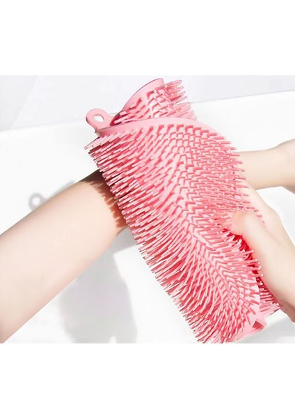 Vantuzlu Silikon Banyo Fırçası ile Ayak Masaj Pedi, Sırt Kesesi ve Vücut Yıkama Lifi – Duşta Konforlu, Hijyenik ve Rahatlatıcı Kullanım İçin Çok Amaçlı Banyo Aksesuarı