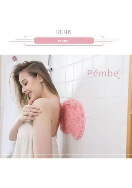 Vantuzlu Silikon Banyo Fırçası ile Ayak Masaj Pedi, Sırt Kesesi ve Vücut Yıkama Lifi – Duşta Konforlu, Hijyenik ve Rahatlatıcı Kullanım İçin Çok Amaçlı Banyo Aksesuarı