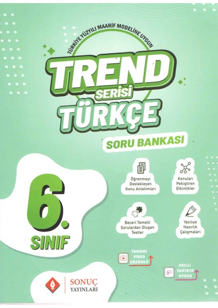 Sonuç Yayınları Trend Serisi 6. Sınıf Türkçe Soru Bankası 2026