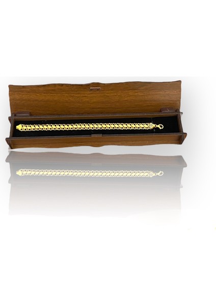 Geniş Pullu Altın Bileklik modelleri