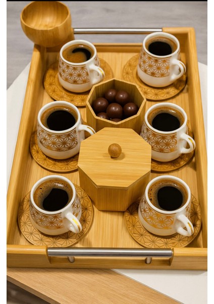 Bambum Özel Yapım Kahve Keyif Seti – Zarafet ve Misafirperverliğin Simgesi modelleri